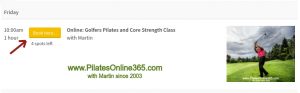 Golfers Pilates Core Strength Online Virtual Classes with Martin in, from South Dublin Ireland v2